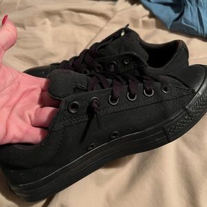 Converse black on black chucks